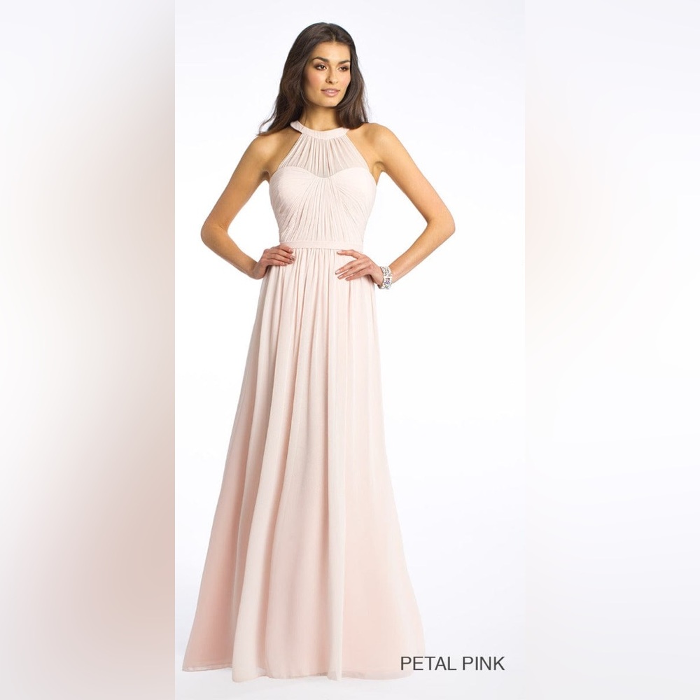 Camille La Vie Illusion Halter Dress - Missy